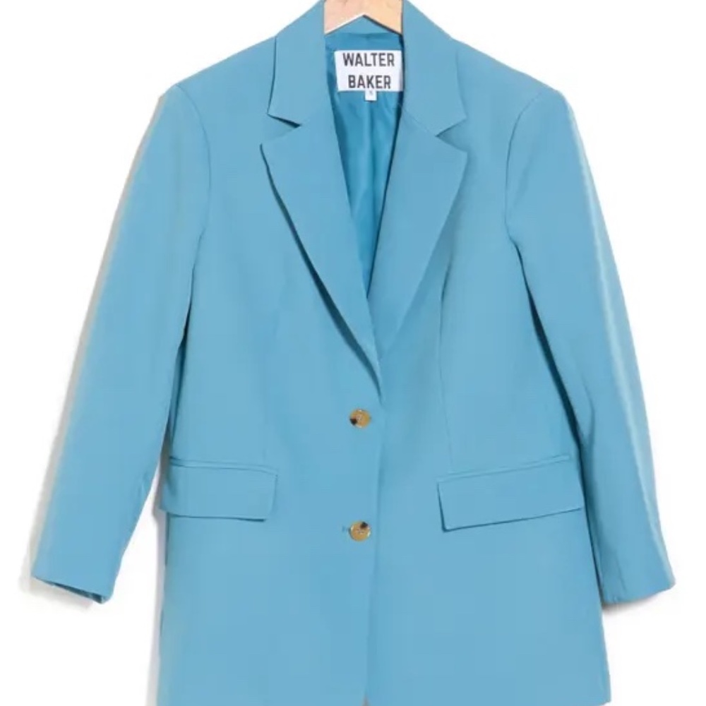 NWOT Walter Baker Oversized Blue Blazer, Size S